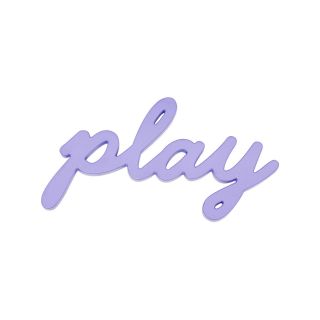 ART Play Wood Sign Wall Decor, Purple