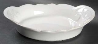 Casafina Arabesque White 9 Individual Pasta Bowl, Fine China Dinnerware   White