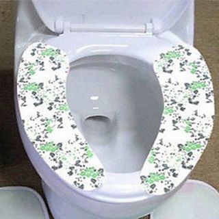 Polyester Sticky Type Toilet Cushie, L39cm x W9cm x H1cm