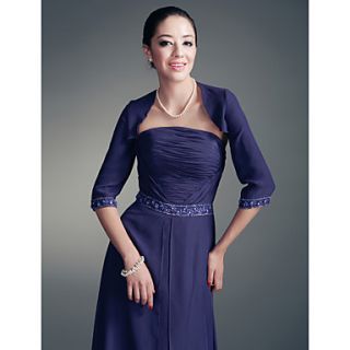 3/4 length Sleeves Chiffon Special Occasion Jacket/Wedding Wrap