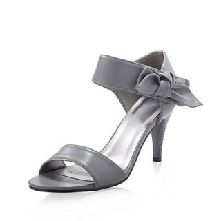 Leatherette Upper Stiletto Heel Sandals With Bowknot Wedding/ Party Shoes.More Colors Available