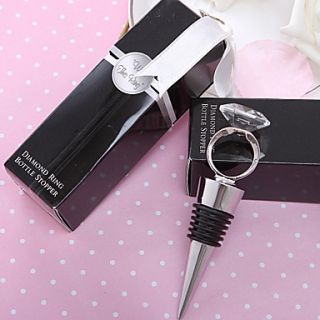 With This Ring Diamond Ring Style Bottle Stopper