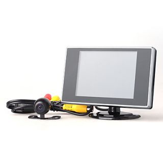 Car CMOS Rearview Camera With 3.5 Inch Monitor   Night Vision Support