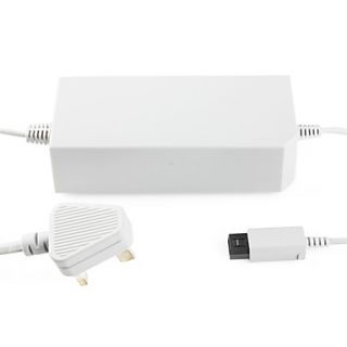 UK Version AC Adapter for Wii (White)