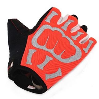 Outdoor Unisex Ghost Anti skidding Breathable Half Finger Cycling Gloves