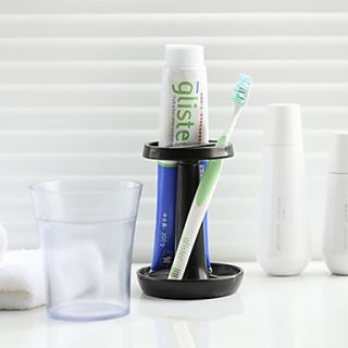 Lamp Shaped Polyester Toothbrush Holder with Cup Random Colour, L21cm x W9.5cm x H10cm