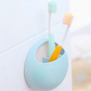 Strong Scution Polyester Toothbrush Holder Random Colour, L10cm x W10cm x H5cm