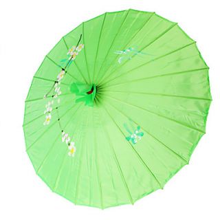 Green Silk Parasol