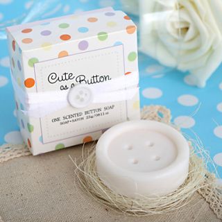 Cute as a Button Button Soap Favor