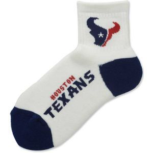 Houston Texans For Bare Feet Ankle White 501 Med Sock