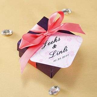 Personalized Favor Tags   Pink Clover (set of 36)