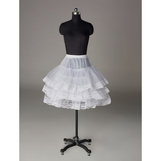 Nylon Half A Line 3 Tier Short Length Slip Style/ Wedding Petticoats