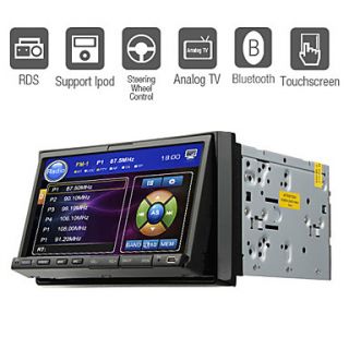 7 inch 2 Din TFT Screen In Dash Car DVD Player With Bluetooth,TV,iPod Input,RDS