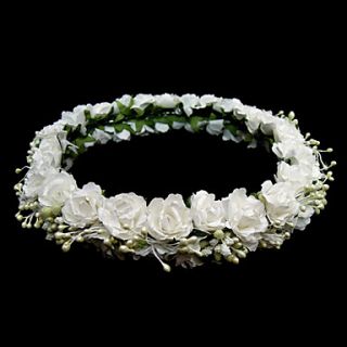 Paper Flower Bridal Headpiece/ Garland
