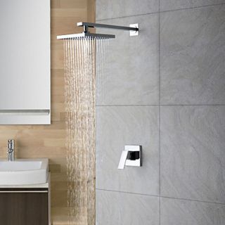Chrome Wall Mount Rain Single Handle Shower Faucet(0758 HM 6109)