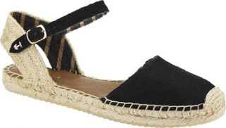 Womens Sperry Top Sider Hope   Black Linen Sandals