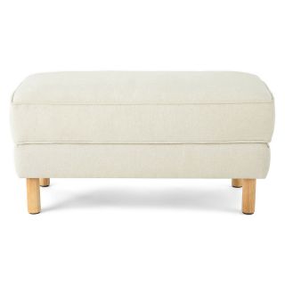 CONRAN Design by Elder Ottoman, Stone Neutral