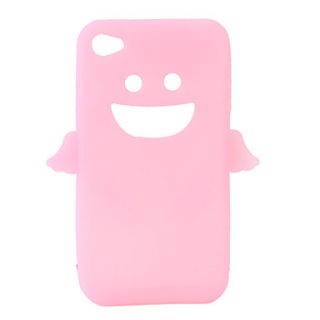 Angel Protective Silica Gel Case for iPhone4   Pink