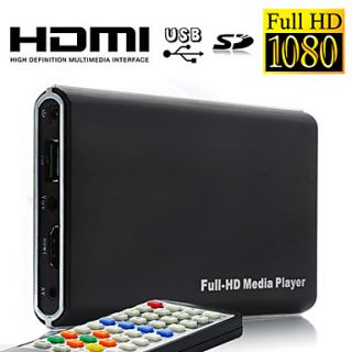 1080P Full HD Multi Media Player with Remote Control, HDMI Output