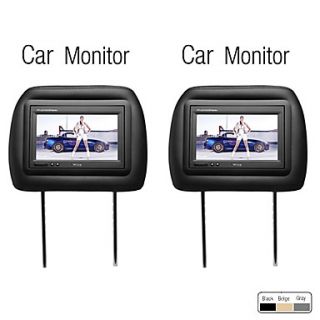 7 Inch Car Headrest Monitor, 1 Pair
