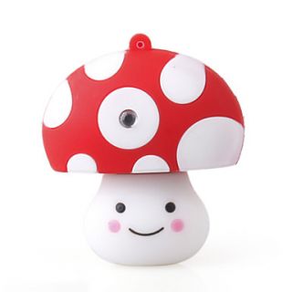 2GB Cartoon Mushroom USB Stick (White)