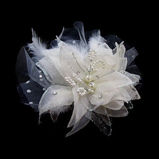 Gorgeous Satin/ Tulle With Rhinestone Wedding Bridal Flowers/ Headpiece