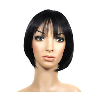 Capless Short Black High Quality Synthetic Beautiful Hair Wig