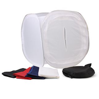 40cm Photo Light Tent with Colored Background Cloths (White)