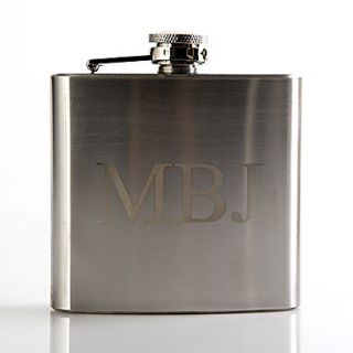 Personalized Metal 5 oz Flask   Monogram