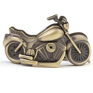 Unisex Bronze Motorcycle Style Analog Keychain Watch