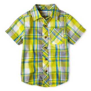 ARIZONA Short Sleeve Woven Shirt   Boys 12m 6y, Yellow, Yellow, Boys