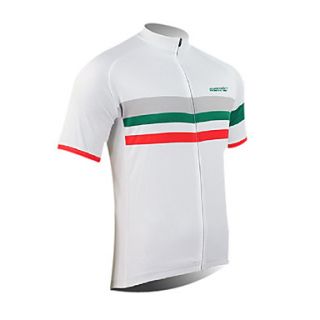 Mens Cycling Short Sleeve Jerseys With 100% Polyester And Quick Dry Function Fabrics