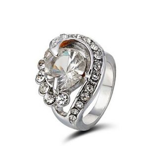 Shining Rhinestones Ring Alloy Plated More Colors Available
