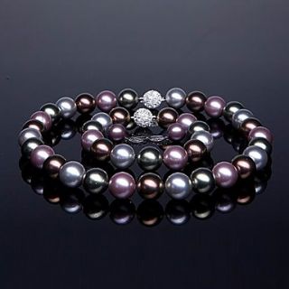 AA Pearl Jewelry Set – Necklace, Bracelet Earrings (More Colors)