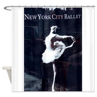  New York City Ballet Shower Curtain  Use code FREECART at Checkout