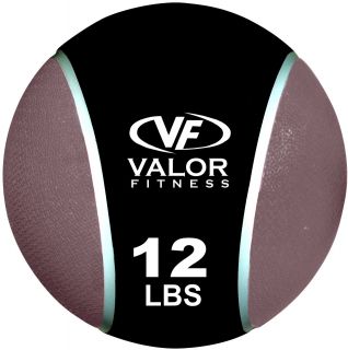 Valor Fitness 12 Lb Medicine Ball (12 poundsDurable constructionRough texture cover gives you a secure grip during workoutGreat for use during stretching while worming upMaterials RubberDimensions 12 inches in diameterModel 2RX0121IM )