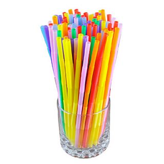 Colorful Drinking Straws (100 Pack)