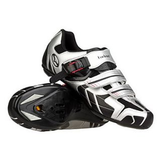 Cycling Road SPD Shoes With Fiberglass Sole And PU Leather Upper