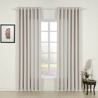 (One Pair) Contemporary Solid Energy Saving Curtain