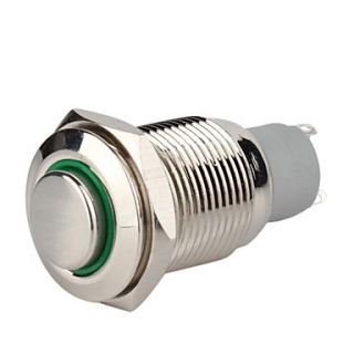 Car Stainless Steel Switch Green Indicator OFF ON