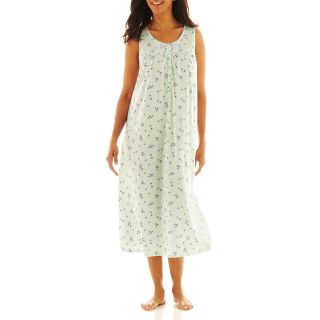 Earth Angels Sleeveless Ballet Nightgown   Plus, Green, Womens