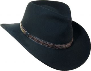 Mens Scala DF105   Black Safari Hats
