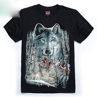 Fluorescence Wolf Short Sleeve T shirt