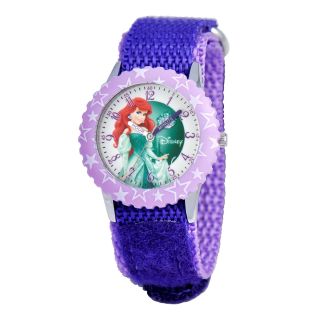 Disney Ariel Kids Time Teacher Purple Strap Watch, Girls