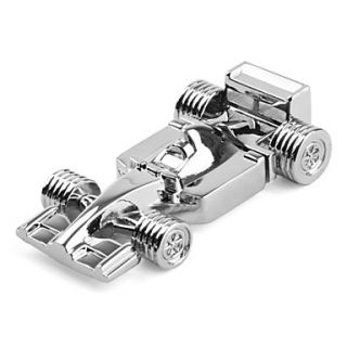 2GB Stainless Steel Race Car Style USB Flash Drive (Silver)