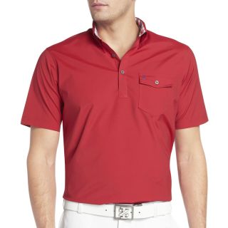 Izod Golf Solid Popover Top, Red