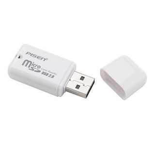 Pisen Micro USB 2.0 MicroSD Memory Card Reader (White)