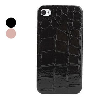 Stone Lines Style Lagging PU Leather Case for iPhone 4 and 4S (Assorted Colors)