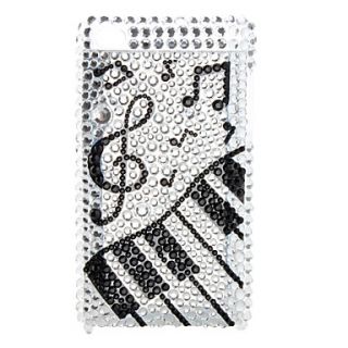 Musical Note Style Pearl Diamond Case for iTouch 4
