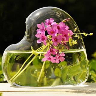 Artistic Heart Shaped Glass Vase